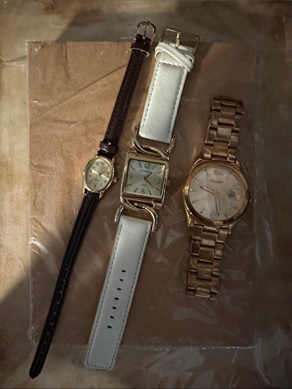 Gold-tone Watch Lot (3 watches)